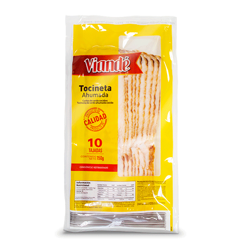 TOCINETA AHUMADA VIANDÉ 150 GRS