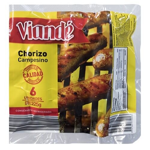 CHORIZO CAMPESINO AHUMADO VIANDÉ 225 GRS