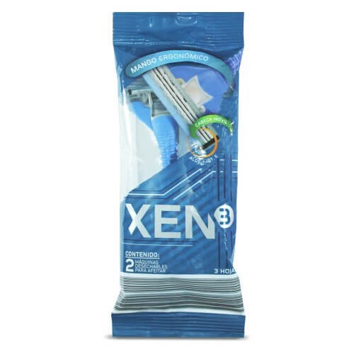 MÁQUINA PARA AFEITAR 3 HOJAS HOMBRE XEN 2 UND