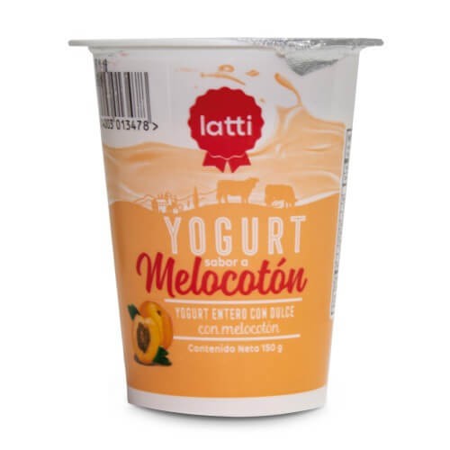 YOGURT MELOCOTÓN EN VASO LATTI 150 G