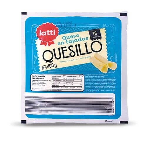 QUESILLO TAJADO LATTI 400 G
