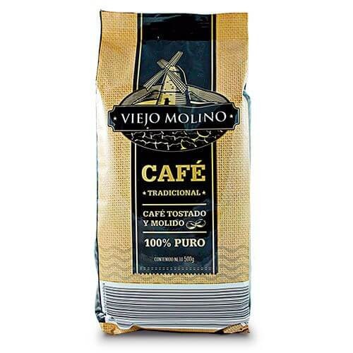 CAFÉ TOSTADO Y MOLIDO VIEJO MOLINO 500 G