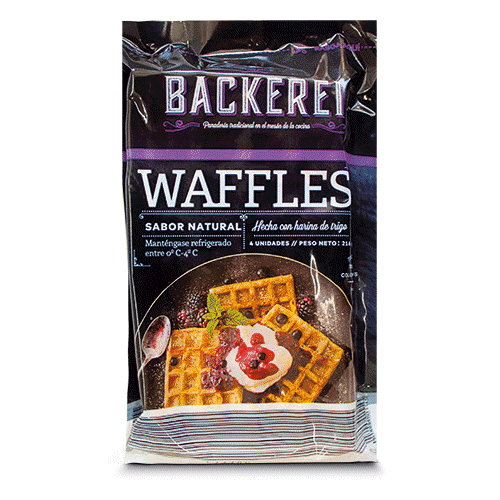 WAFFLE SABOR NATURAL BACKEREI 216 G
