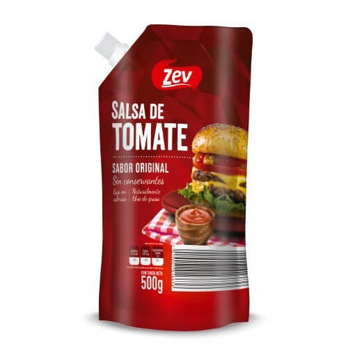 SALSA DE TOMATE ZEV 500 G