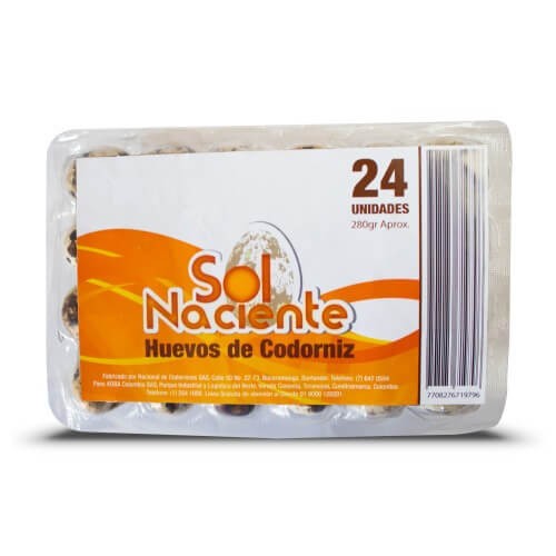 HUEVOS DE CODORNIZ SOL NACIENTE 24 UND