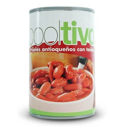 FRÍJOLES CON TOCINO COOLTIVO 320 G
