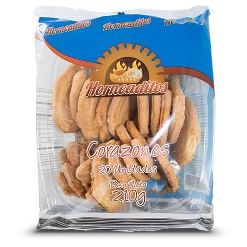 CORAZONES HORNEADITOS 20 UND - 210 G