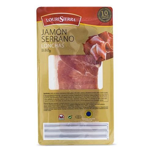 JAMÓN SERRANO LOURISIERRA 80 G