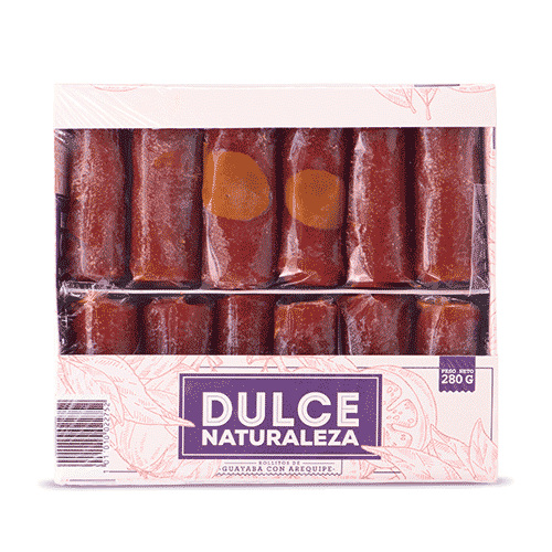ROLLITO DE GUAYABA CON CENTRO DE AREQUIPE DULCE NATURALEZA 280 G