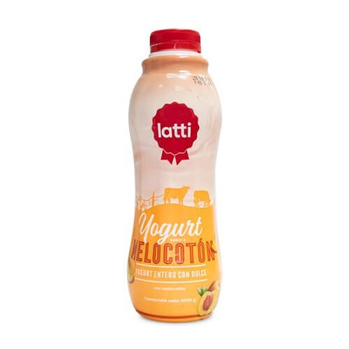 YOGURT MELOCOTON EN BOTELLA LATTI 1000 G