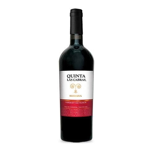 VINO TINTO CABERNET SAUVIGNON RESERVA QUINTA LAS CABRAS 750 ML