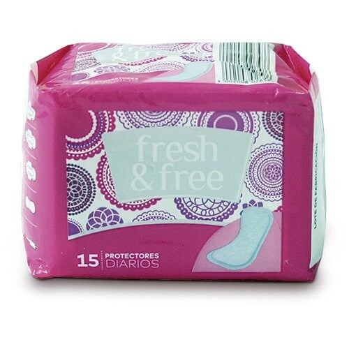 PROTECTORES DIARIOS FRESH & FREE 15 UND