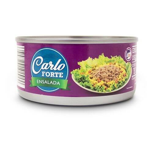 ENSALADA ATÚN CON VEGETALES Y MAÍZ CARLO FORTE 160 G