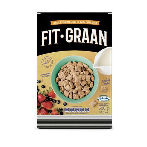 CEREAL DE AVENA CON CANELA FIT GRAAN 300 G