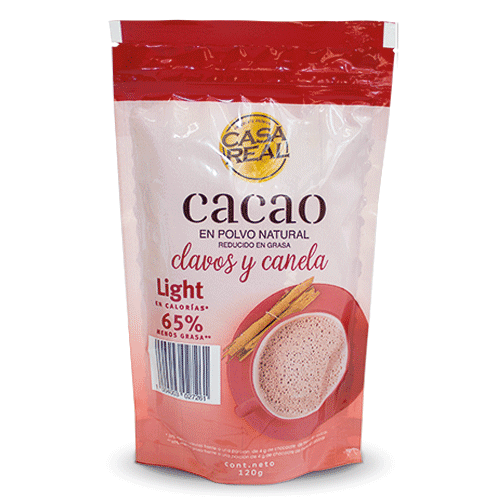 COCOA LIGHT CLAVOS Y CANELA CASA REAL 120 G