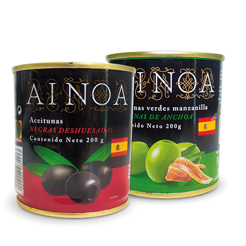 ACEITUNA EN LATA AINOA 200 GR
