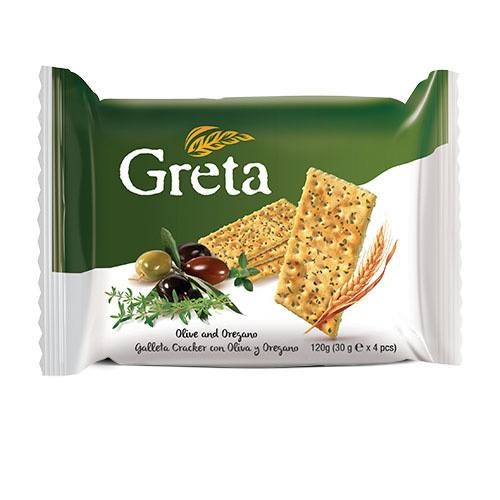 GALLETA SABOR OLIVA Y ORÉGANO GRETA 120 G