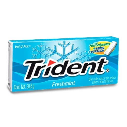 TRIDENT SIN AZUCAR FRESHMINT 18