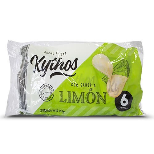 SEXTA PAPAS SABOR LIMON KYTHOS 25 G
