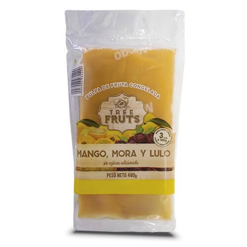 PULPA DE FRUTA SABORES SURTIDOS TREE FRUTS 3 UND - 480 G