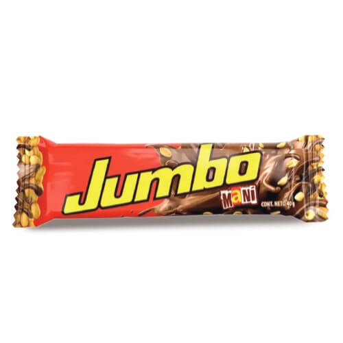 BARRA DE CHOCOLATE CON MANÍ JUMBO 40 G