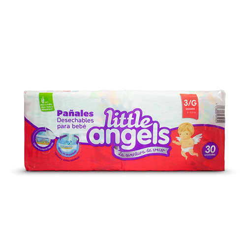 PAÑAL TALLA G LITTLE ANGELS 30 UND