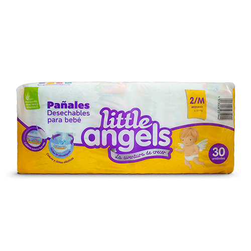 PAÑAL TALLA M LITTLE ANGELS 30 UND