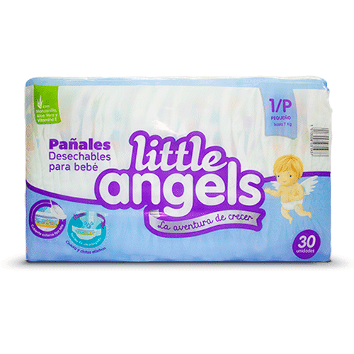 PAÑAL TALLA P LITTLE ANGELS 30 UND