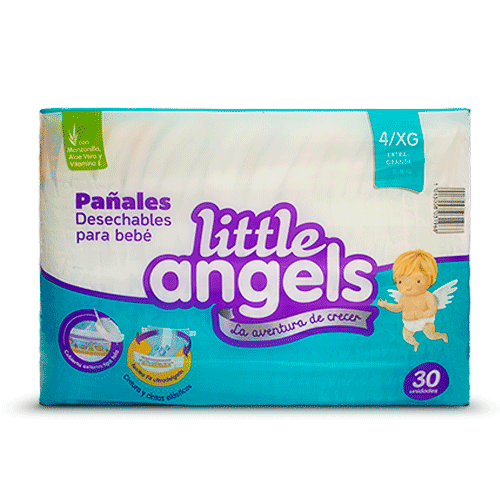 PAÑAL TALLA XG LITTLE ANGELS 30 UND