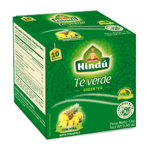 TE VERDE PIÑA HINDU 10 UND