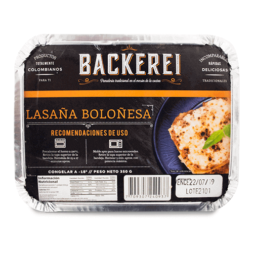 LASAÑA BOLOÑESA BACKEREI 350 G