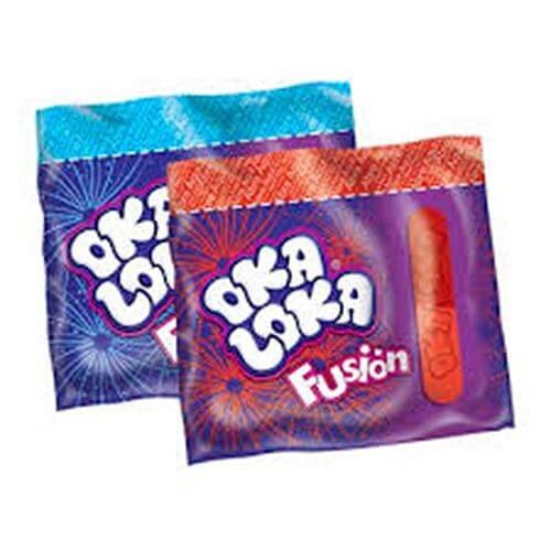 POLVO ÁCIDO Y CHUPETA MASTICABLE OKA LOKA 14 G