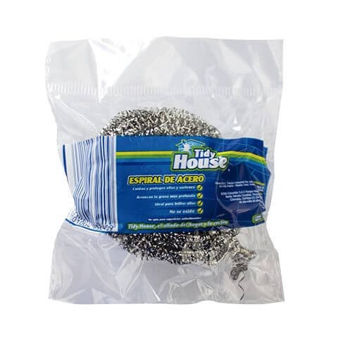 ESPIRAL ABRASIVA PLATEADA TIDY HOUSE 1UND