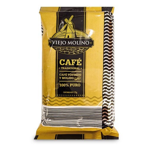 CAFÉ TOSTADO Y MOLIDO VIEJO MOLINO 125 G