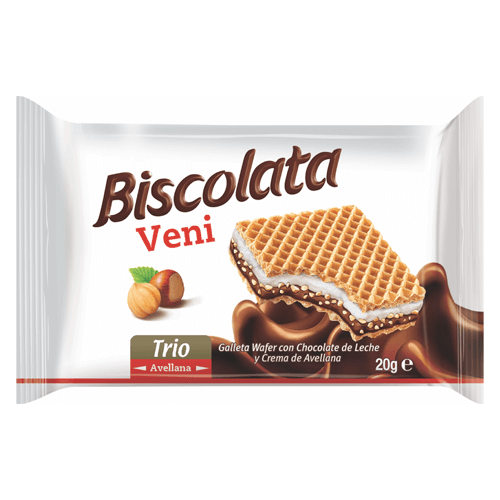 WAFER CUBIERTA DE CHOCOLATE BISCOLATA VENI 20 G