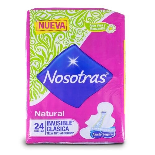 TOALLA FEMENINA INVISIBLE NOSOTRAS 24 UND