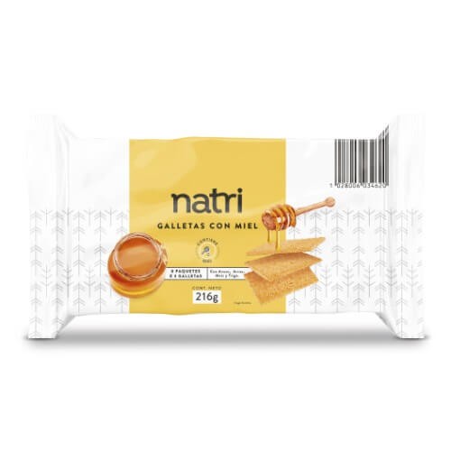 GALLETA INTEGRAL CON MIEL NATRI 216 G