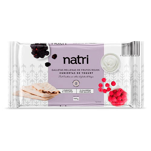 GALLETA CUBIERTA YOGUR NATRI 180 G