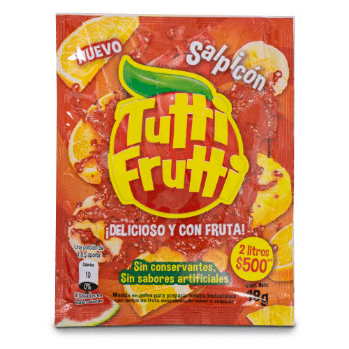 REFRESCO EN POLVO TUTTI FRUTTI SALPICÓN 2 LT