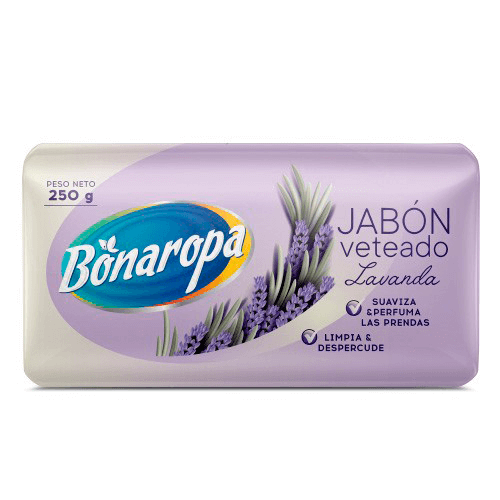 JABÓN EN BARRA VETEADO LAVANDA BONAROPA 250 G