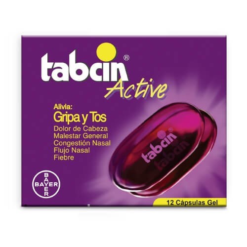 TABCIN ACTIVE GRIPA Y TOS CÁPSULA LÍQUIDA 12 UND