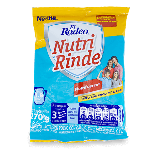ALIMENTO LÁCTEO EN POLVO EL RODEO NUTRI-RINDE 270 G