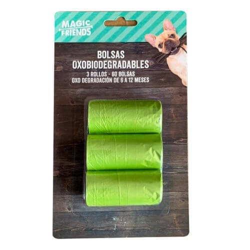 BOLSAS PARA DESECHOS DE MASCOTAS MAGIC FRIENDS 60 UND