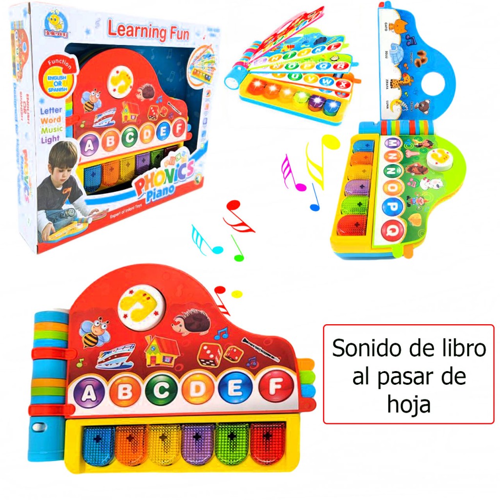 Piano Musical Bebe Aprendizaje Jugueteria Juguete Didactico Rojo