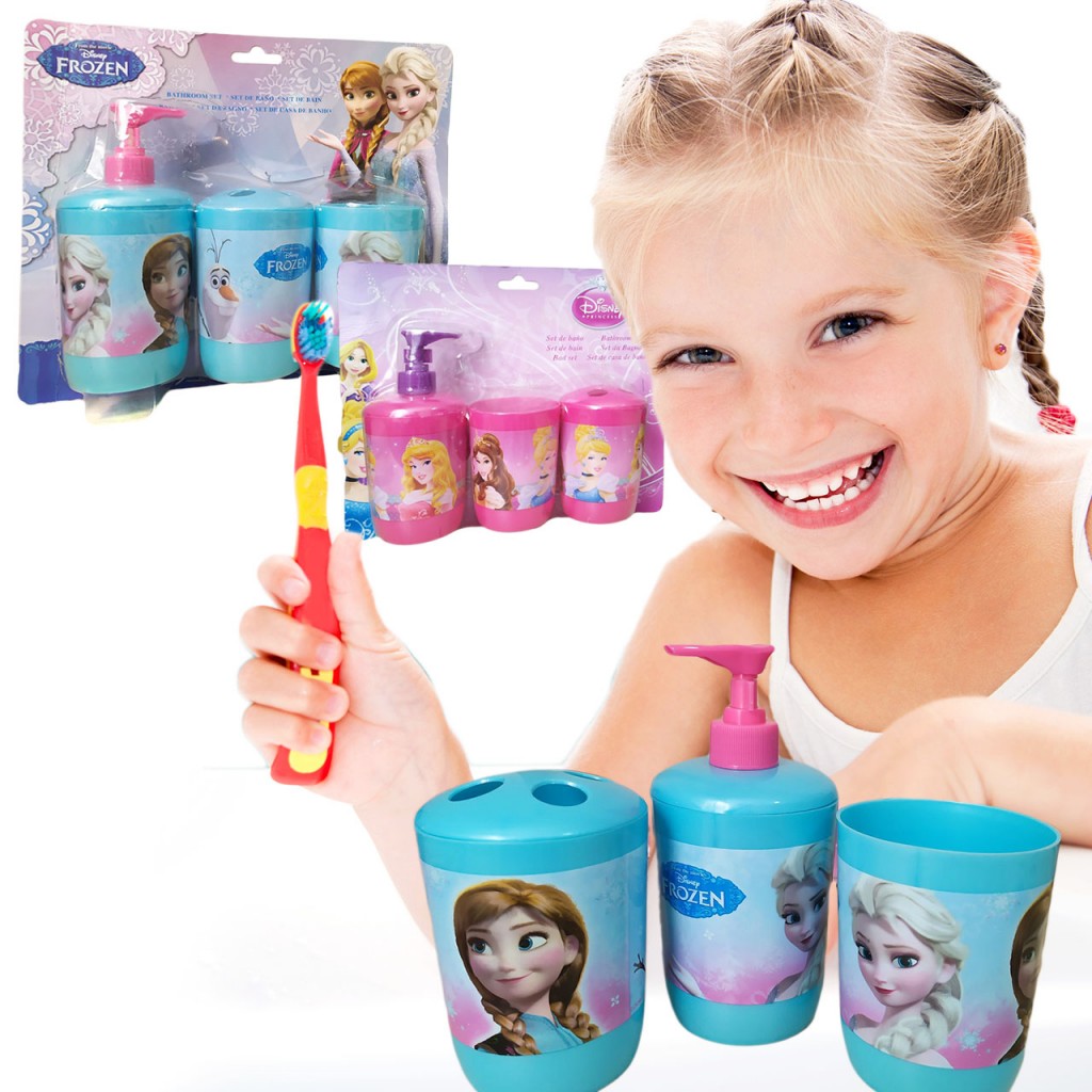 Princesas Set Baño Niñas Accesorios Juguetes Juego