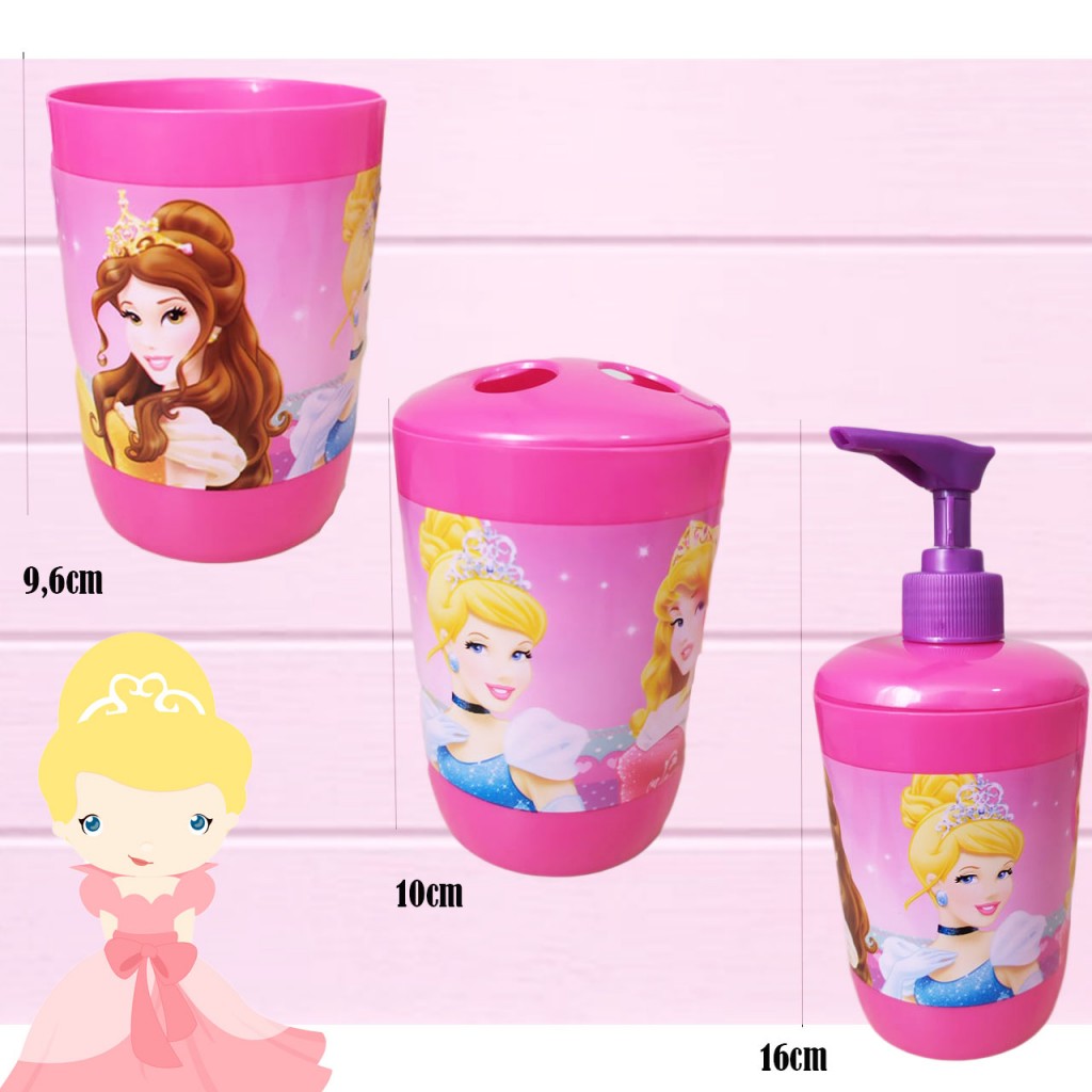 Princesas Set Baño Niñas Accesorios Juguetes Juego