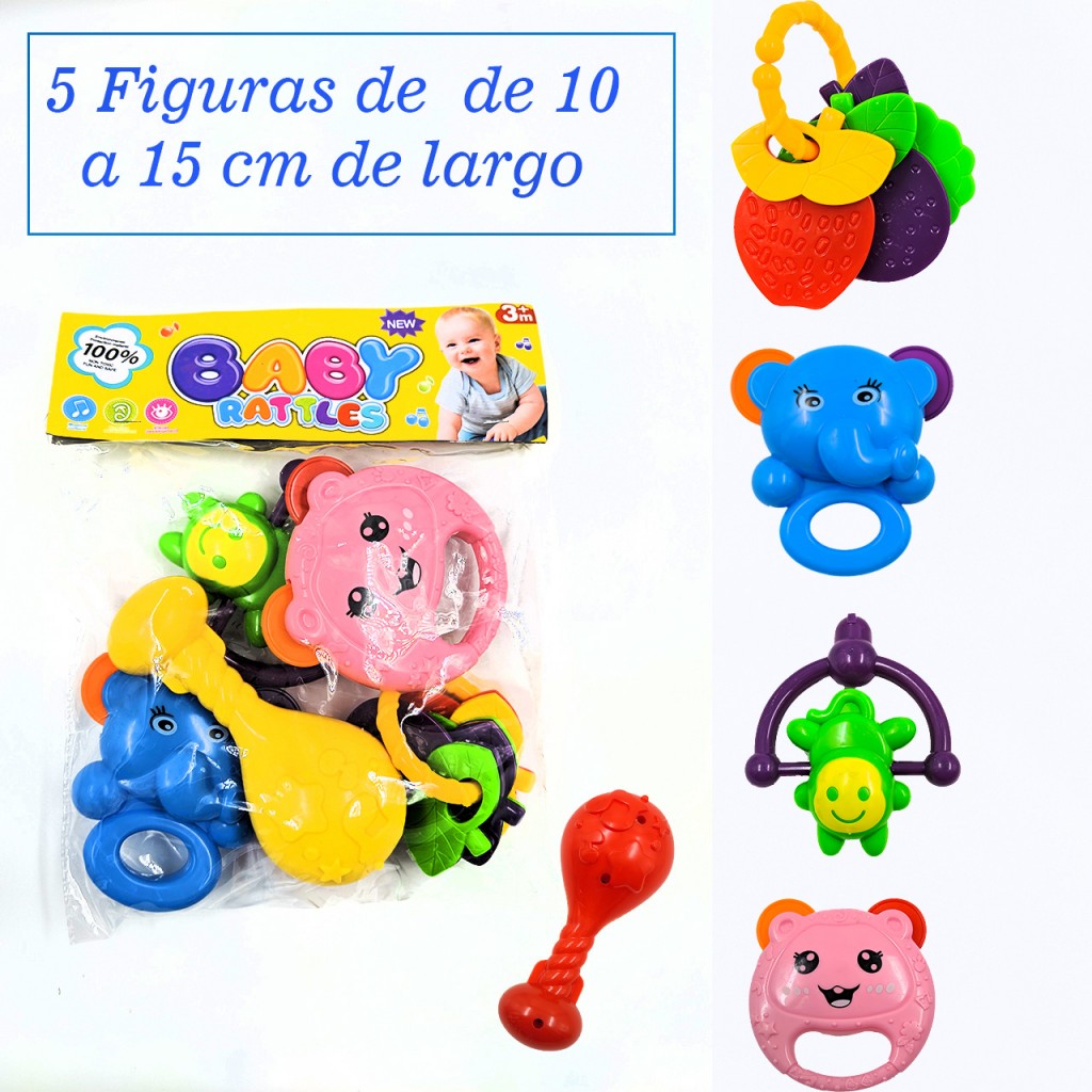 Sonajero Juguete Bebes Niños Estimulante Sonido Juguetería