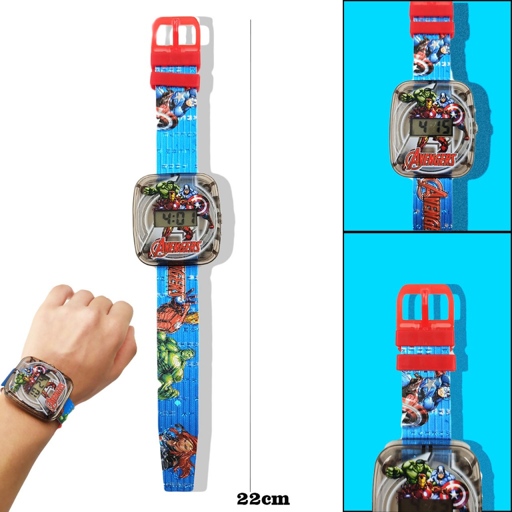 Reloj Digital Vengadores Avengers Hermoso Juego Jugueteria