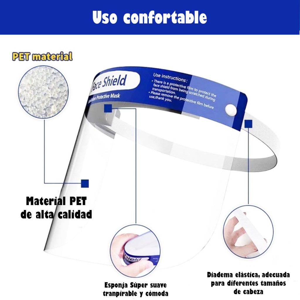 Careta de Protección X10 Seguridad Mascara Salud Cuidado