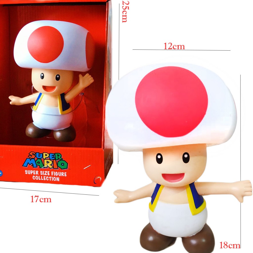 Mario Bros Figura Coleccionable Toad Juego Juguetes  DJ2671
